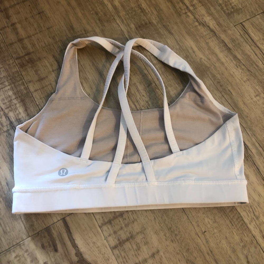 White LULULEMON bra